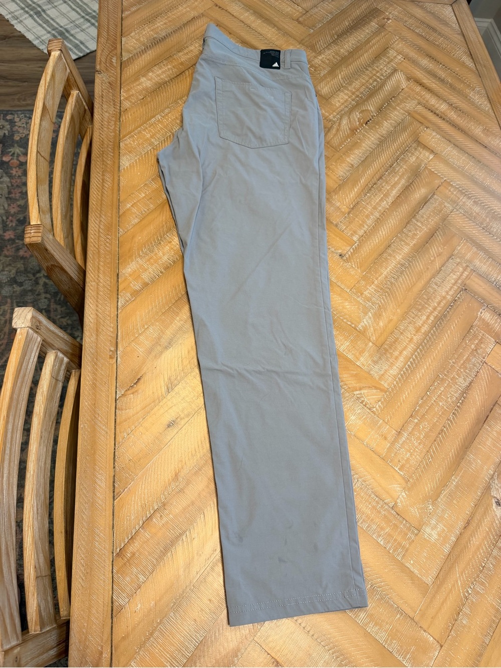 adidas Men's Light Gray Chino Pants